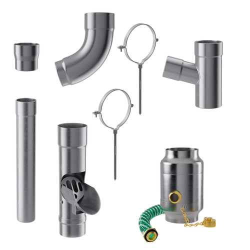 Dachrinnenset titanzink dn100 - titanzink,