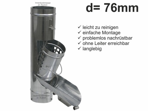 Zink laubfänger für fallrohr - zink,